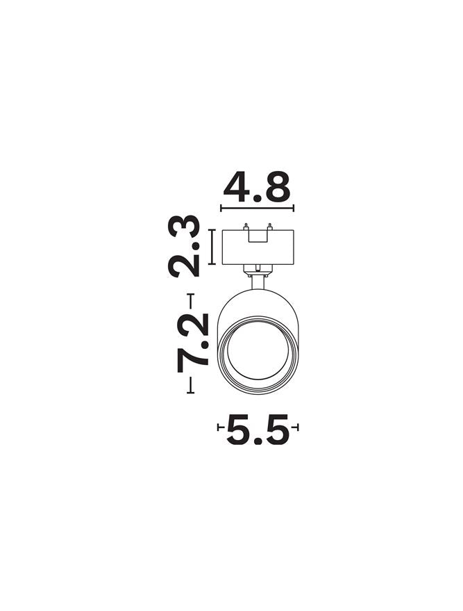Техническо осветление SHALLOW LED модул 10W CRI90 3000K Матово черен алуминий