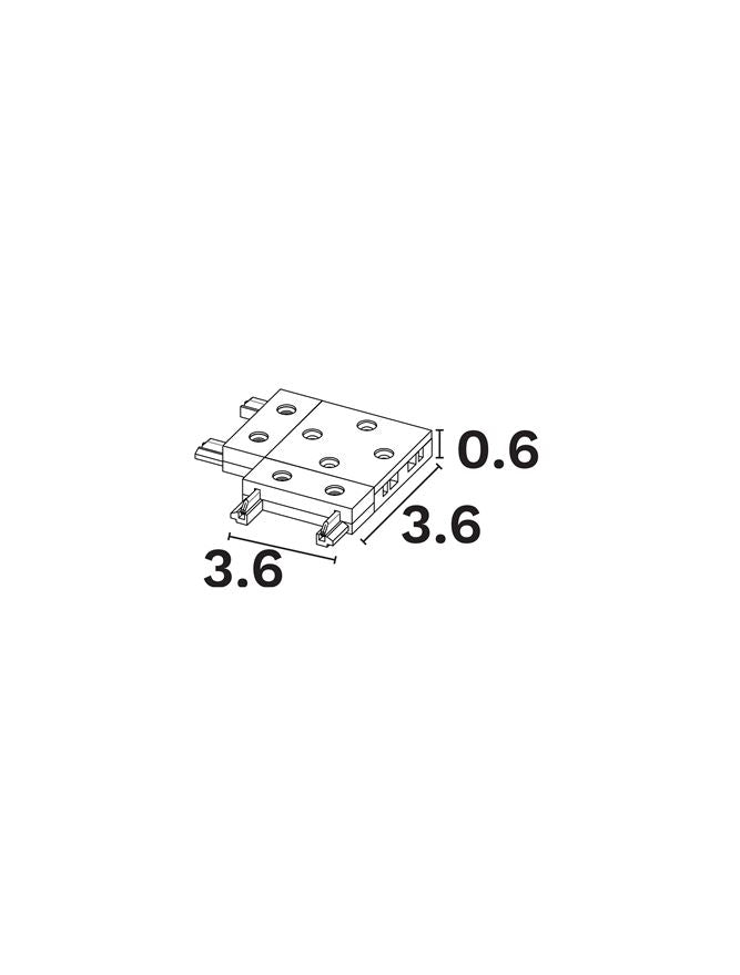 Магнитна система 48V FLAT Черен леят алуминий L3.6см