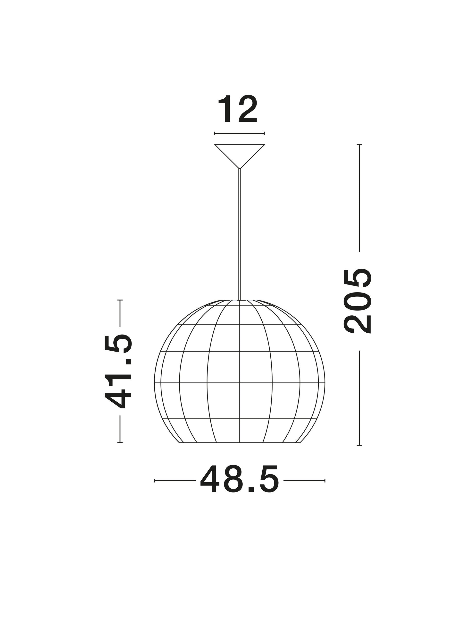 Пендел MARLO 12W LED Естествен ратан Черен текстилен кабел