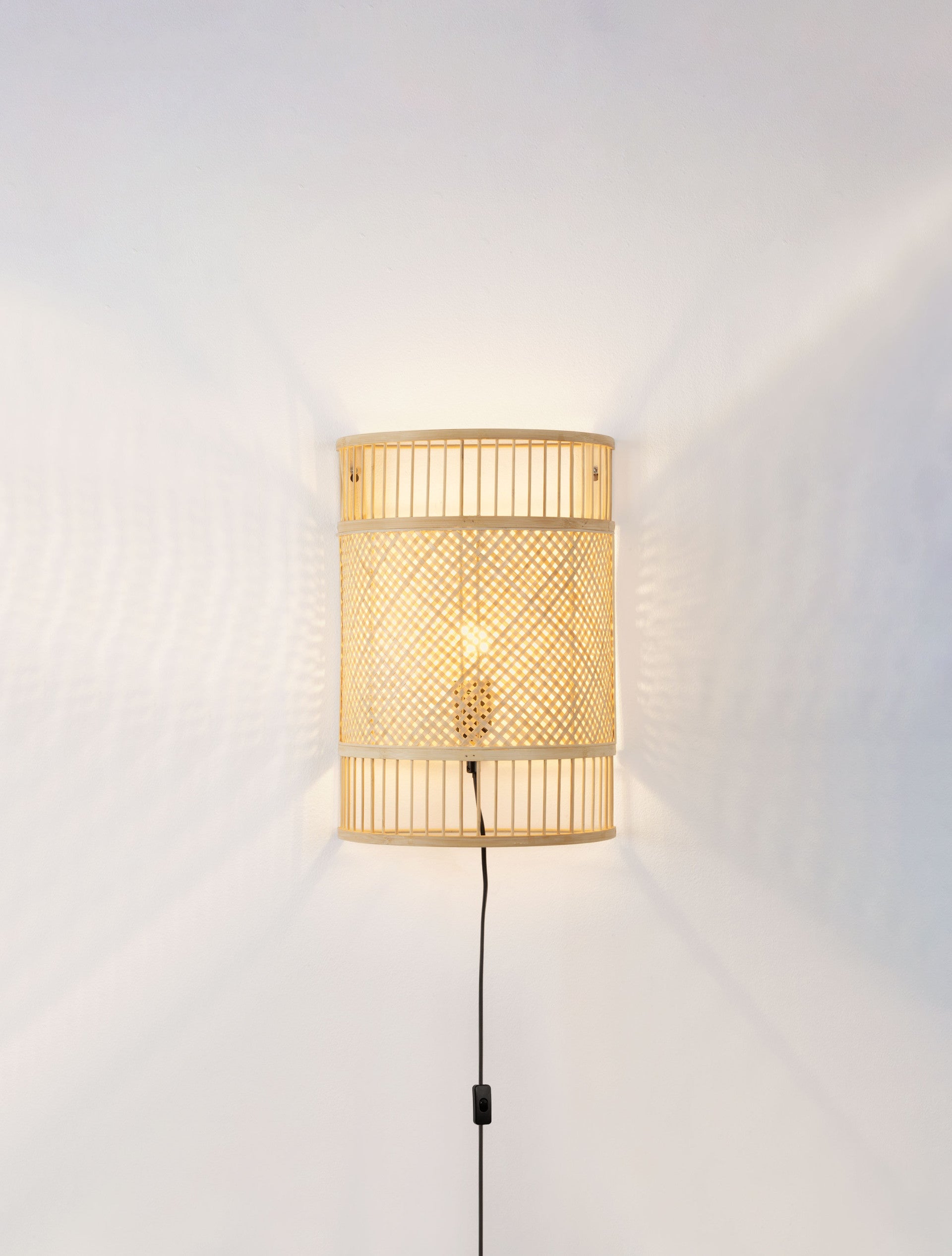 Висящо осветително тяло (пендел) PALE 12W LED E27 Натурален бамбук