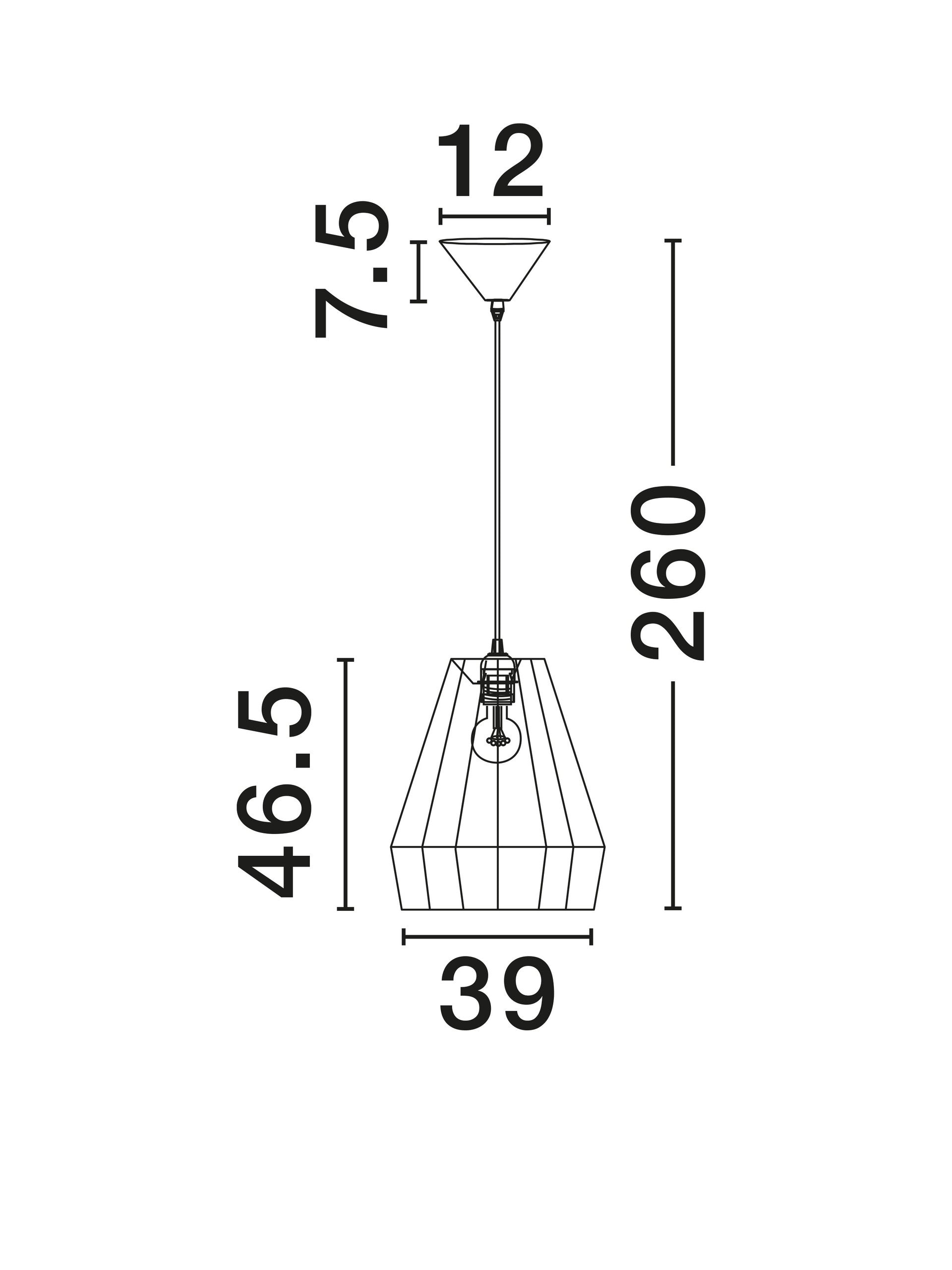 Подова лампа DENA 12W LED E27 Пясъчно черен стоманен корпус ⌀39 H260см