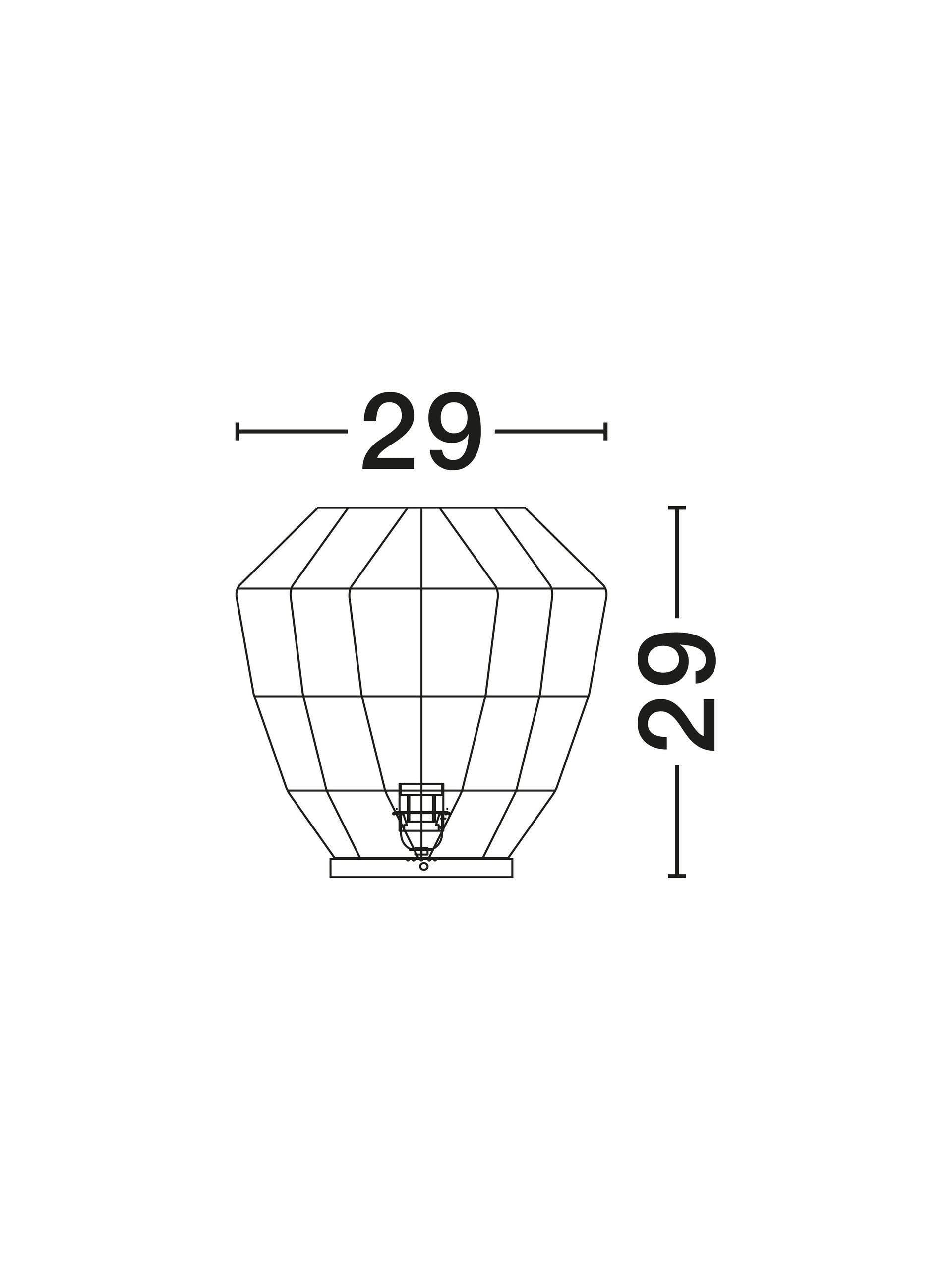 Висящо осветително тяло (пендел) MAPI 12W LED E27 Натурален воден хиацинт, червен шнур и дървена основа ⌀29 H29см