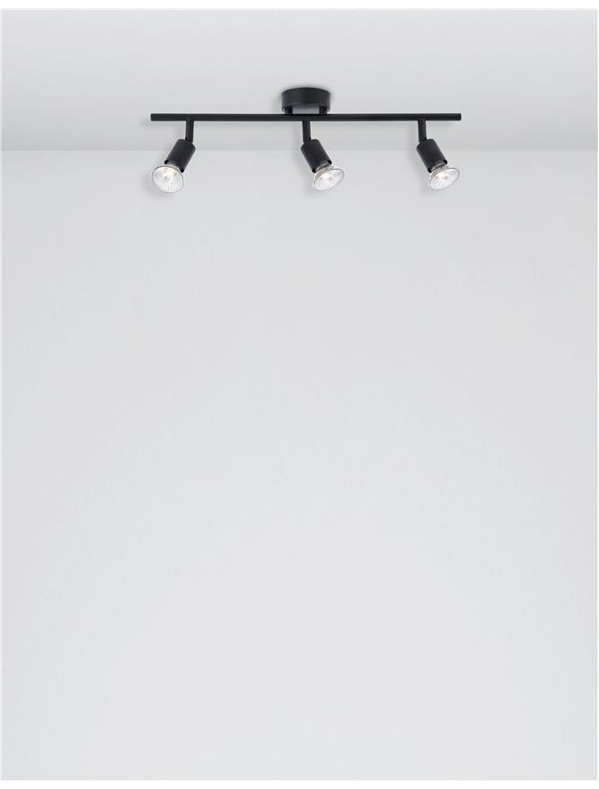 Висящо осветително тяло (пендел) LUP LED GU10 3x10W Матово черен
