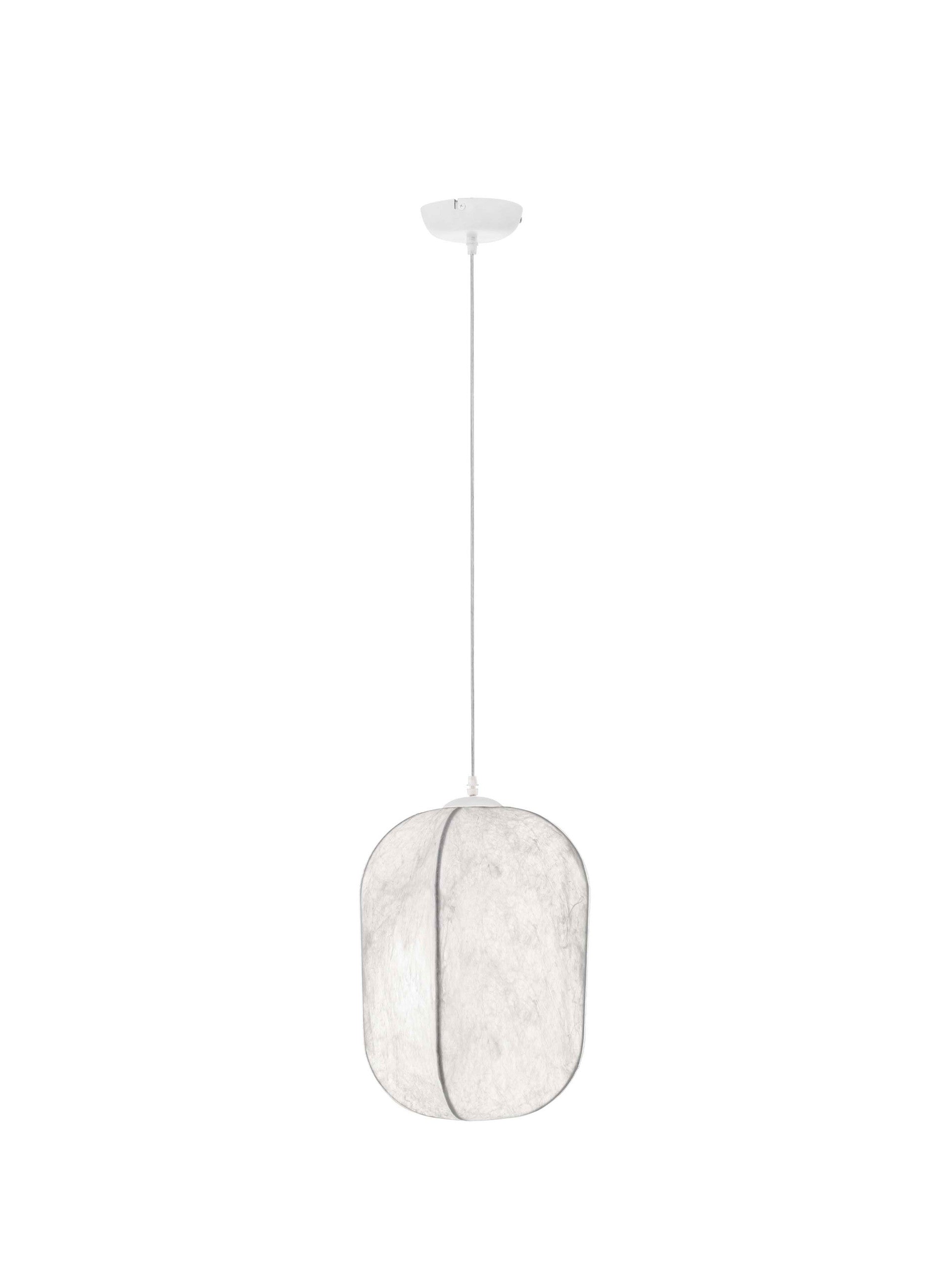 Висящо осветително тяло (пендел) PIERIDA LED E27 12W Пясъчно бял Mulberry Silk ⌀30 H210см