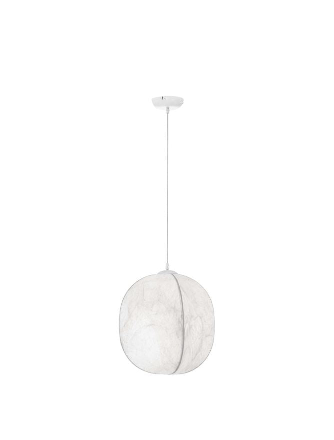 Висящо осветително тяло (пендел) PIERIDA LED E27 12W Пясъчно бял Mulberry Silk ⌀42 H210см