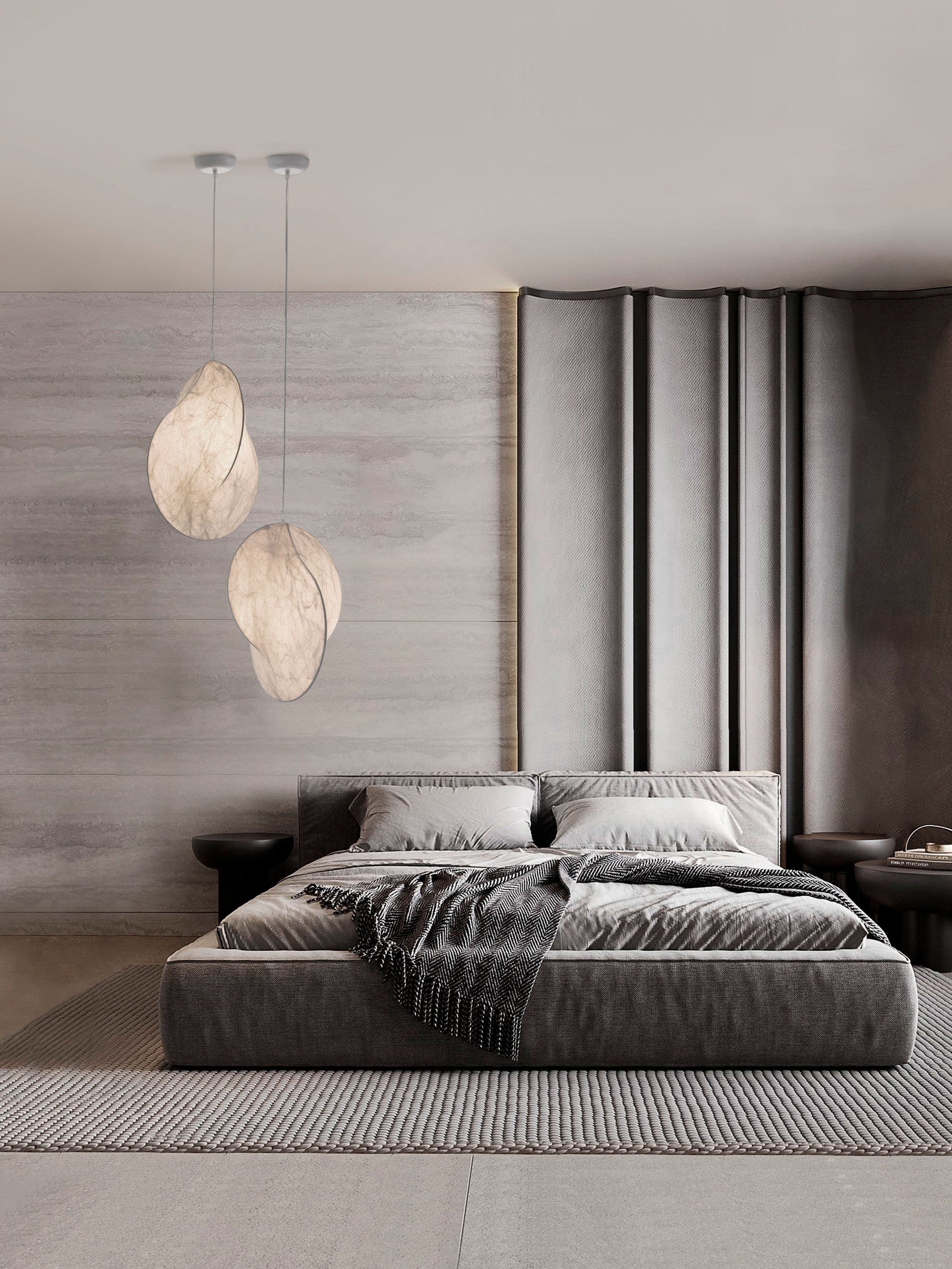 Подова лампа ESPERIA LED E27 12W Пясъчно бял Mulberry Silk ⌀53 H215см