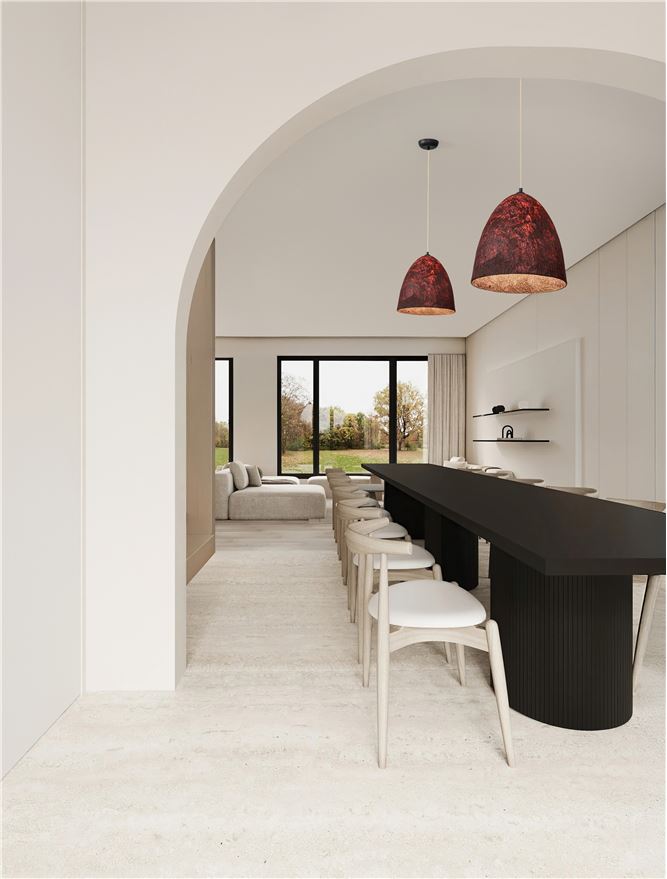 Подова лампа SOLIS 12W E27 Пясъчно черен Метал с естествена коприна