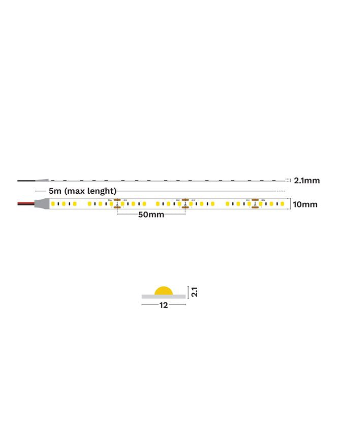 LED лента TW 19.2W/m 2700K-6000K IP20 - alternate view