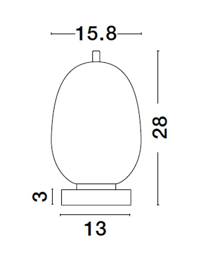 Висящо осветително тяло (пендел) LATO 5W E14 Черен Опалово стъкло ⌀15.8 H28см