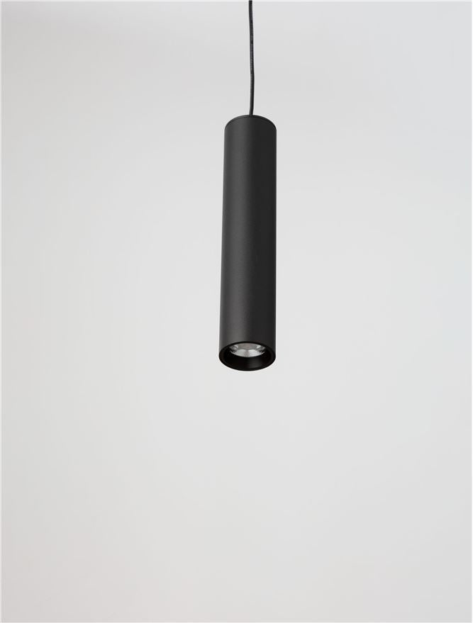 Техническо осветление SYMMETRIC LED 5W 3000K RA90 DC24V матово черен алуминий и желязо D4 H120.3см
