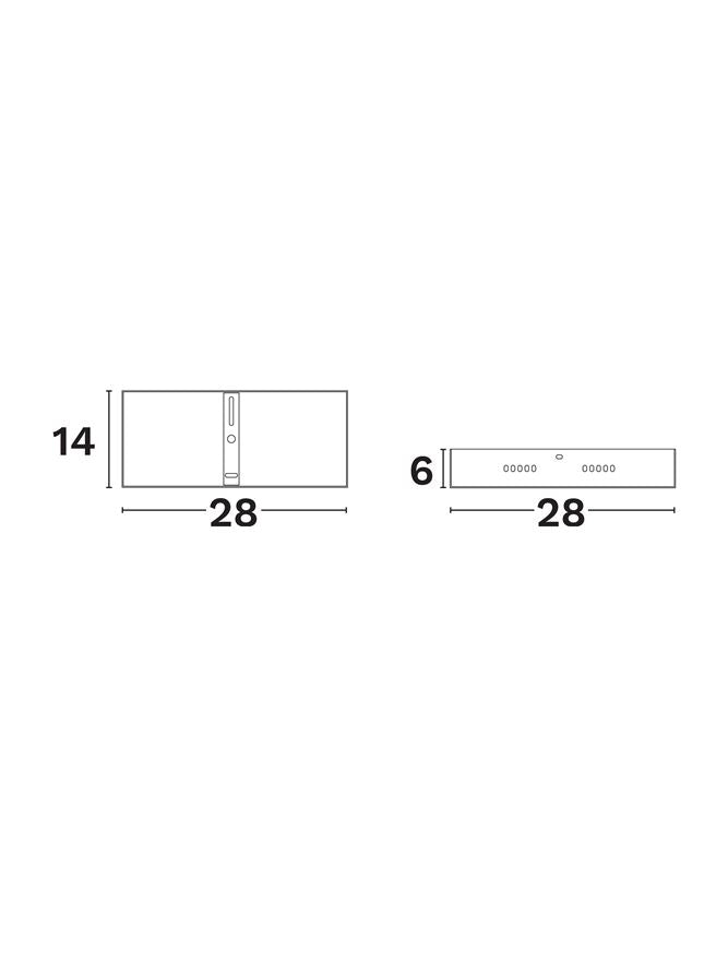 Техническо осветление SYMMETRIC железен аксесоар L28 W8.5 H6см