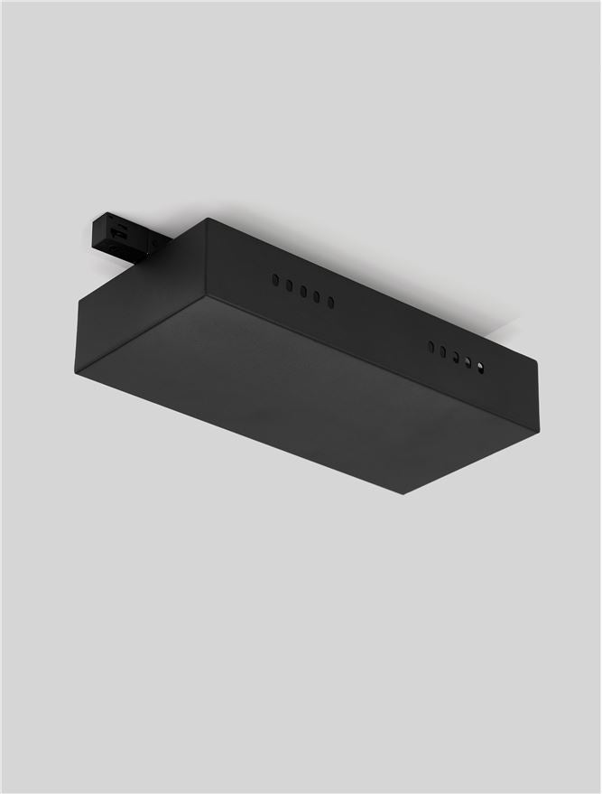 Техническо осветление GLOW черен пластмасов аксесоар L31.8 W12.5 H6.7см