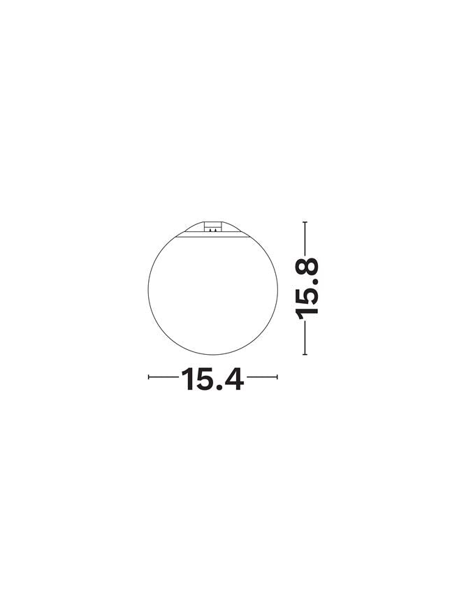 Техническо осветление CHROMA Черен алуминий & PMMA LED 5W 3000K IP65