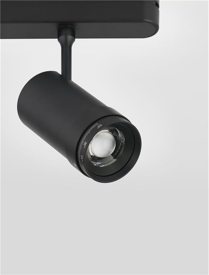 Техническо осветление SYMMETRIC LED 10W RA90 DC24V CCT 2700-6500K DALI матово черен алуминий D5.5 H11.5см
