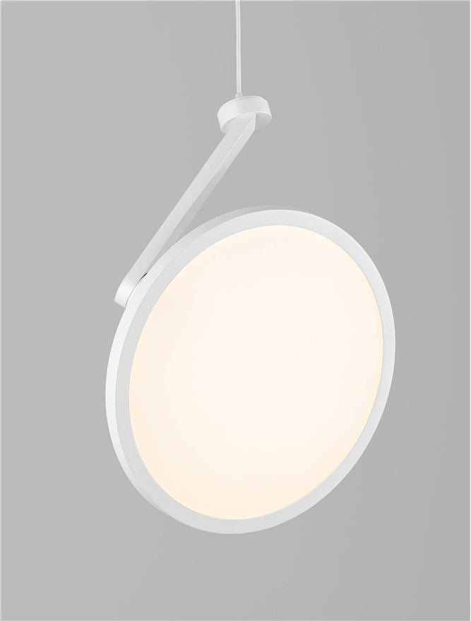 Висящо осветително тяло (пендел) GEA LED 14W Пясъчно бял ⌀20 H260см