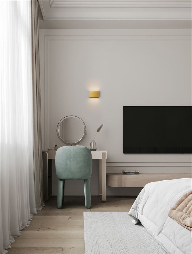 Висящо осветително тяло (пендел) OTI 10W Матово златен алуминий