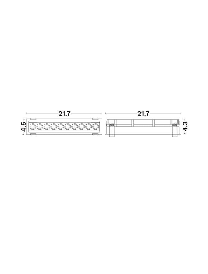 Вградено осветително тяло CANON 14W 3000K Пясъчно бял