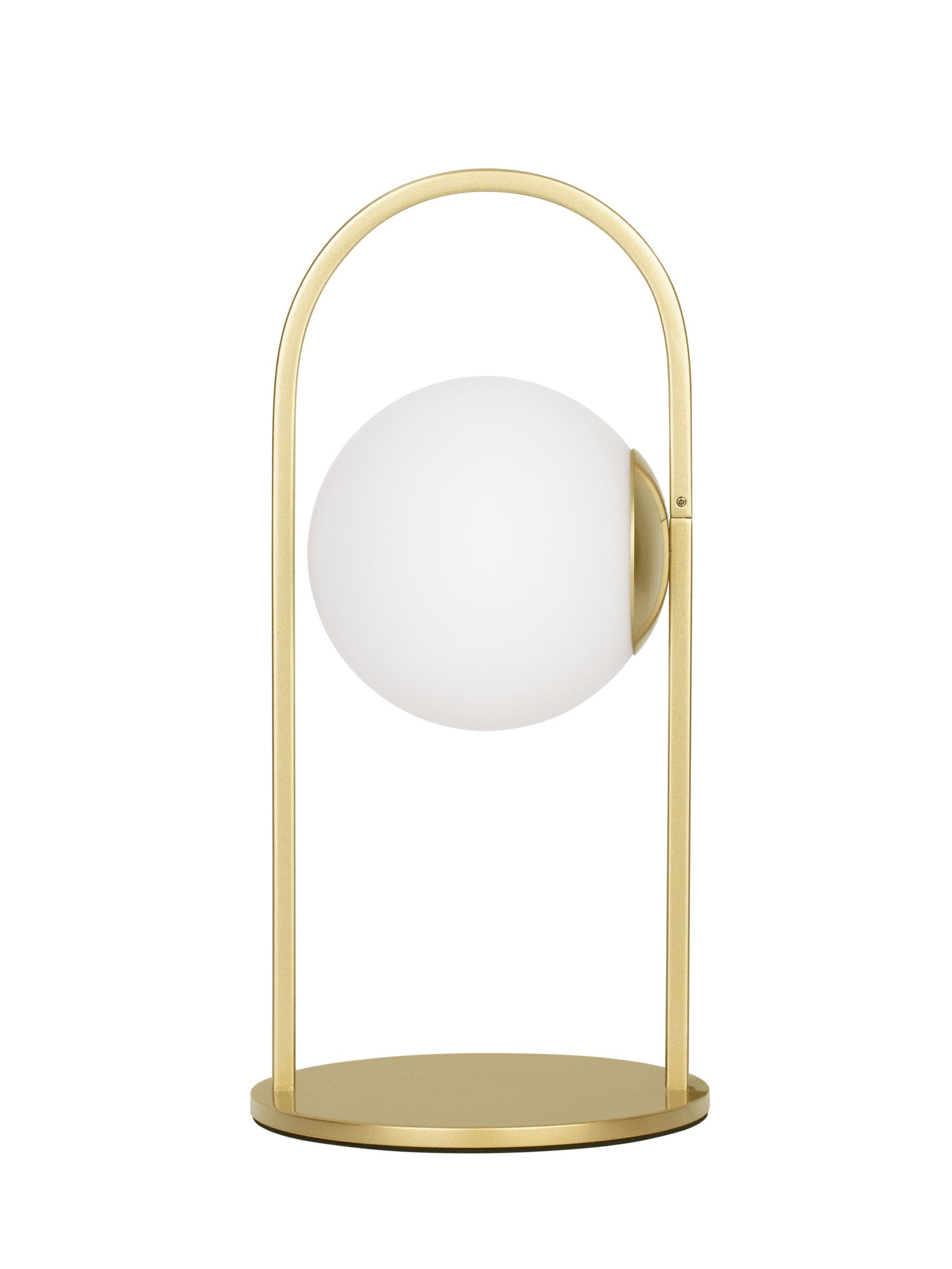 Висящо осветително тяло (пендел) HOOK LED 5W Златист месинг Опалово стъкло ⌀15.5 H32см