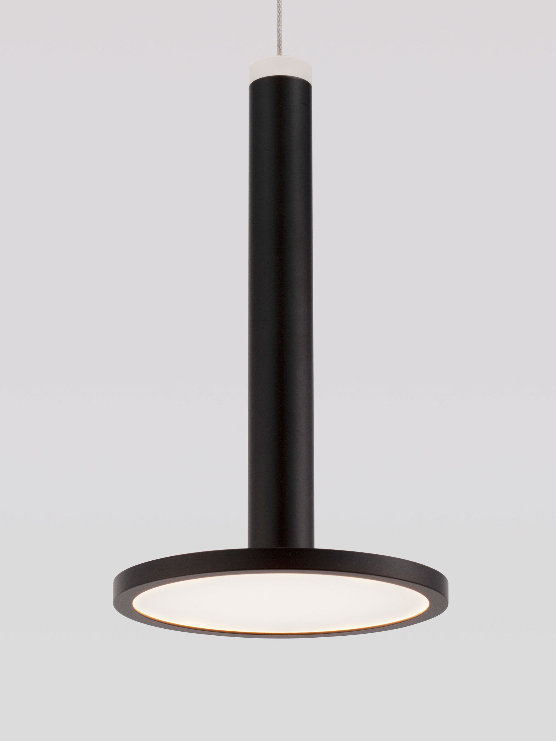 Пендел PALENCIA LED 10W 230V, черен мат метал, регулируема височина, ⌀15 H160см