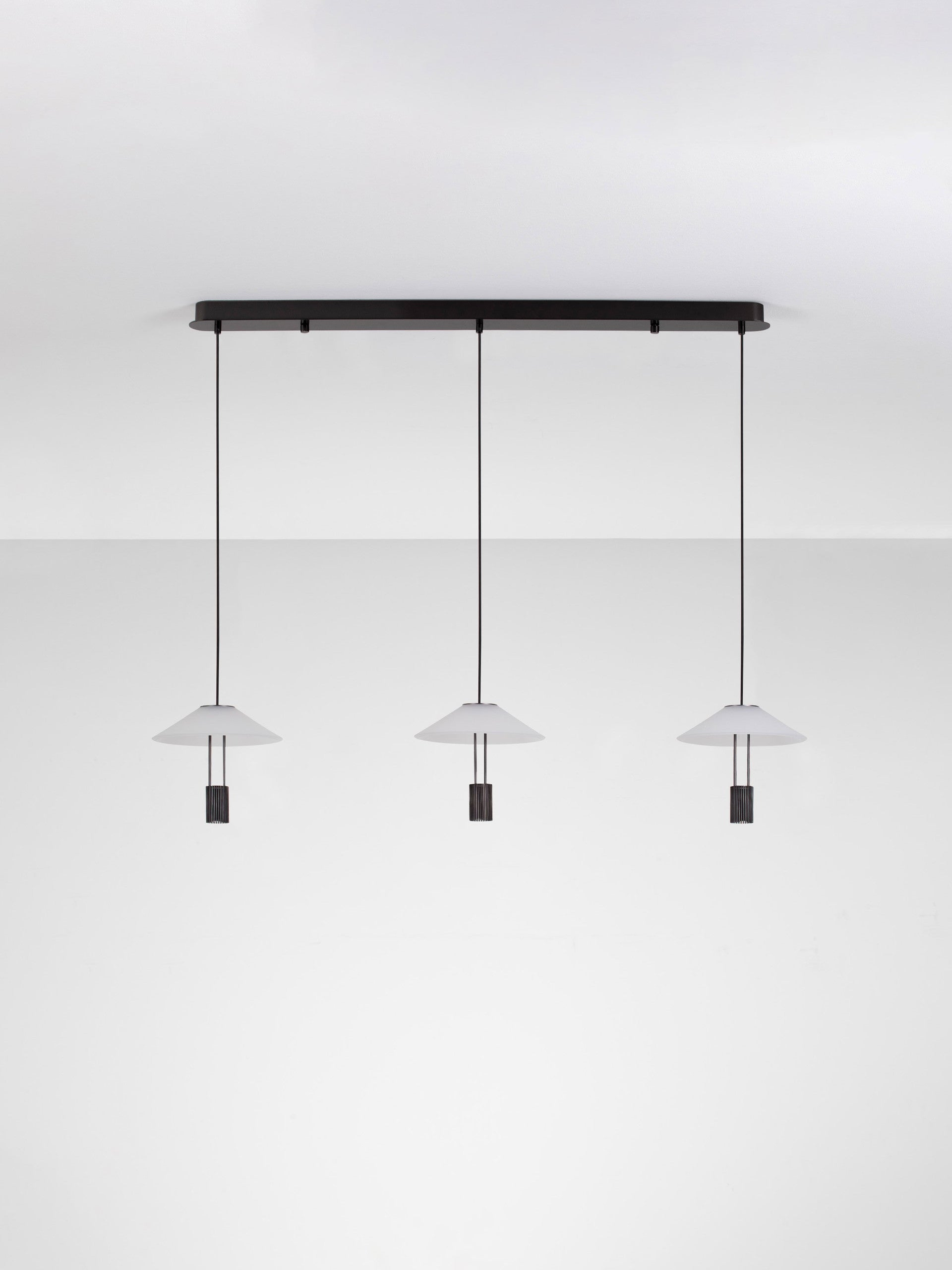 Висящо осветително тяло (пендел) ANAFI LED 24W 3000K Sandy Black Стомана и алуминий Д100 Ш22 В200см