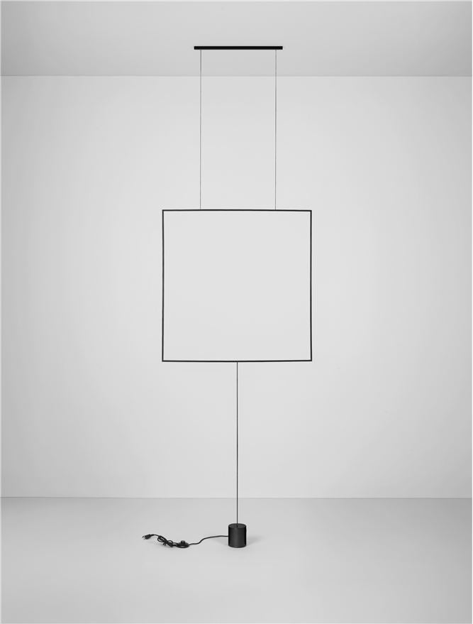 Висящо осветително тяло (пендел) DAHLIA 32W LED Пясъчно черен алуминий