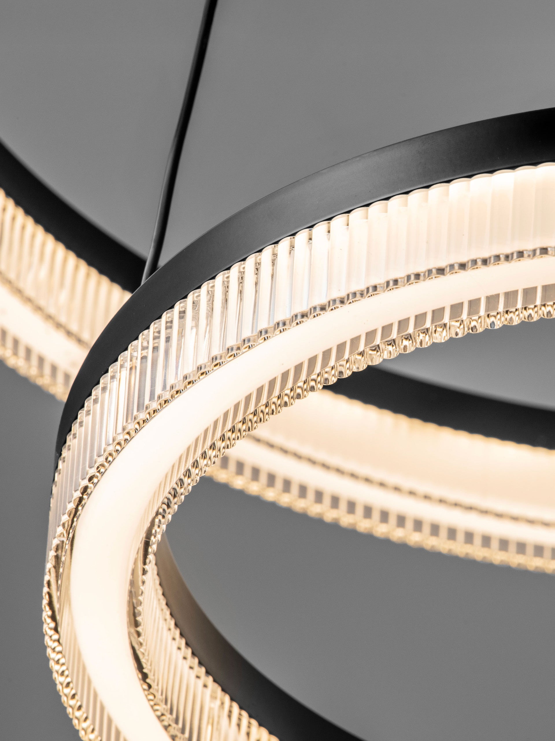 Висящо осветително тяло (пендел) LONELA 46W LED Пясъчно черен алуминий акрил