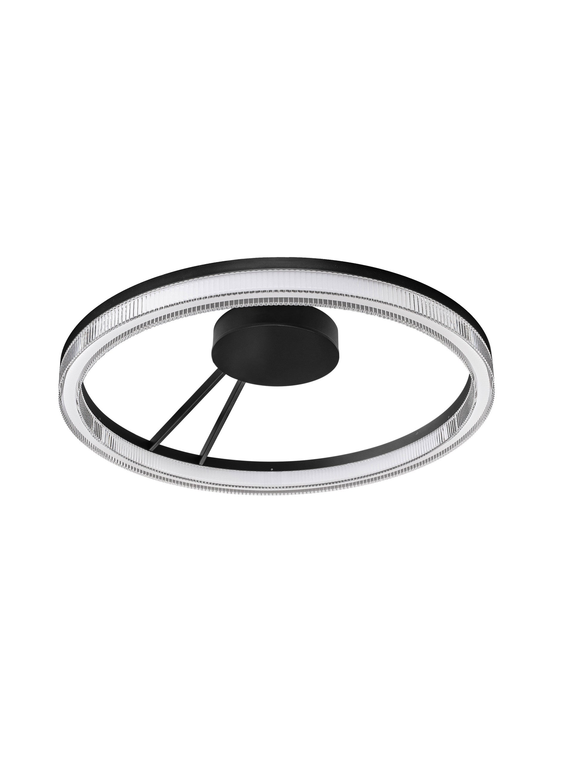 Висящо осветително тяло (пендел) LONELA 28W LED Пясъчно черен алуминий