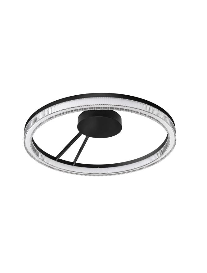 Висящо осветително тяло (пендел) LONELA 28W LED Пясъчно черен алуминий