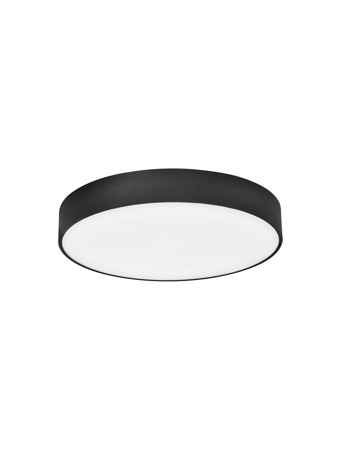 Висящо осветително тяло (пендел) SOTTO 40W LED Пясъчно черен алуминий и акрил CCT димируем ⌀46 H11.5см