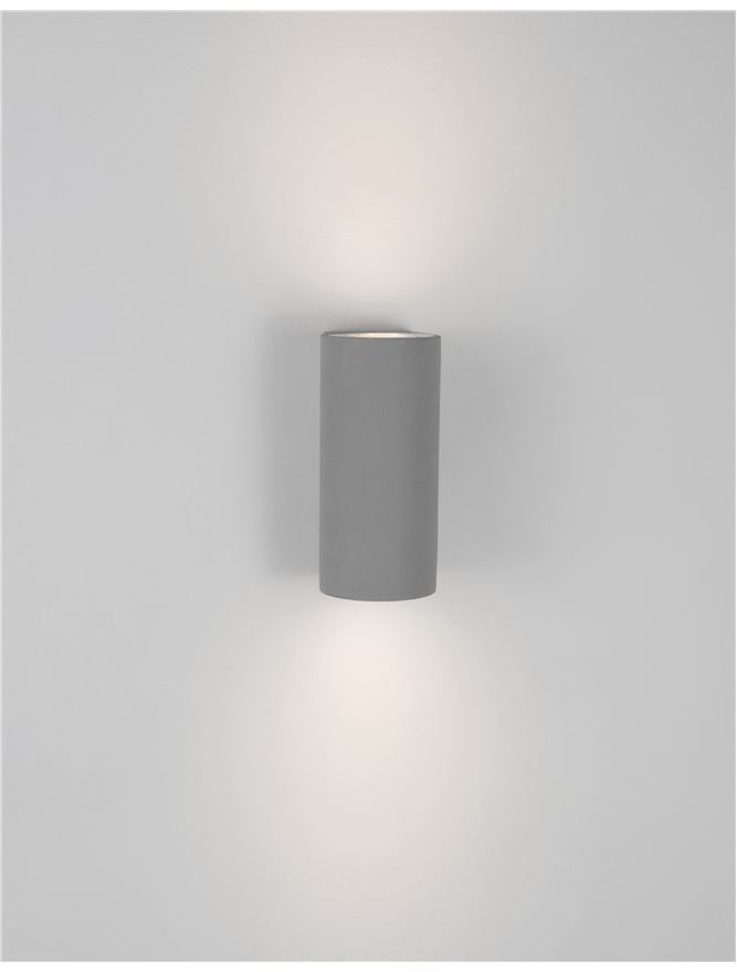 Външен аплик LIDO 2x10W GU10 Сив бетон стъкло IP65 ⬠8.6 H18см