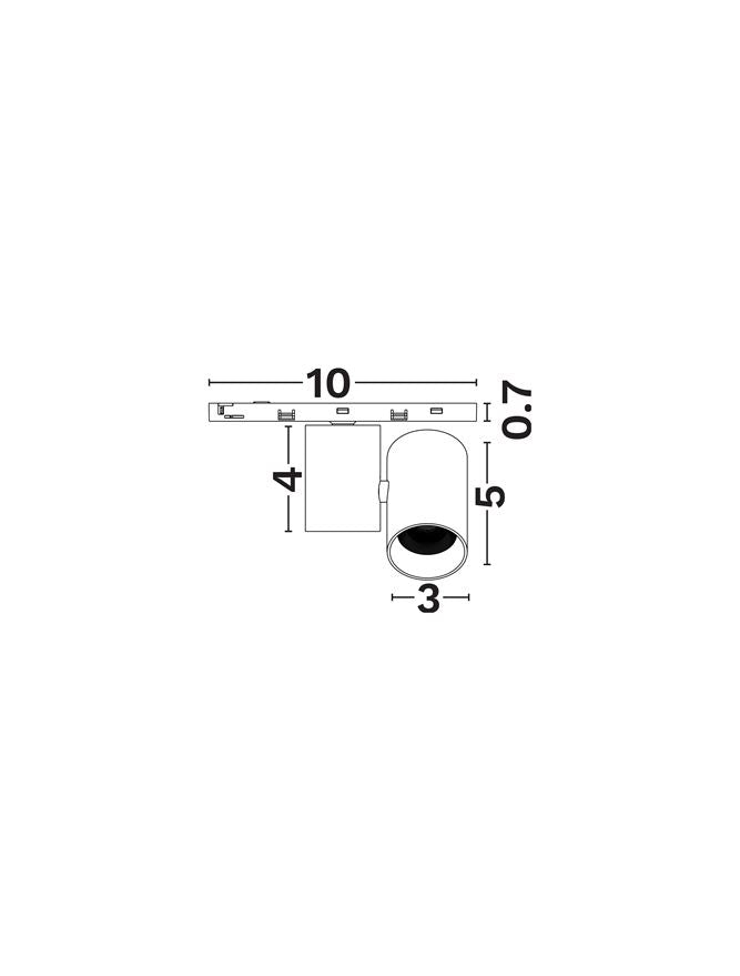 Техническо осветление MINIMAL 5W 2700K DALI Бял алуминий с основа
