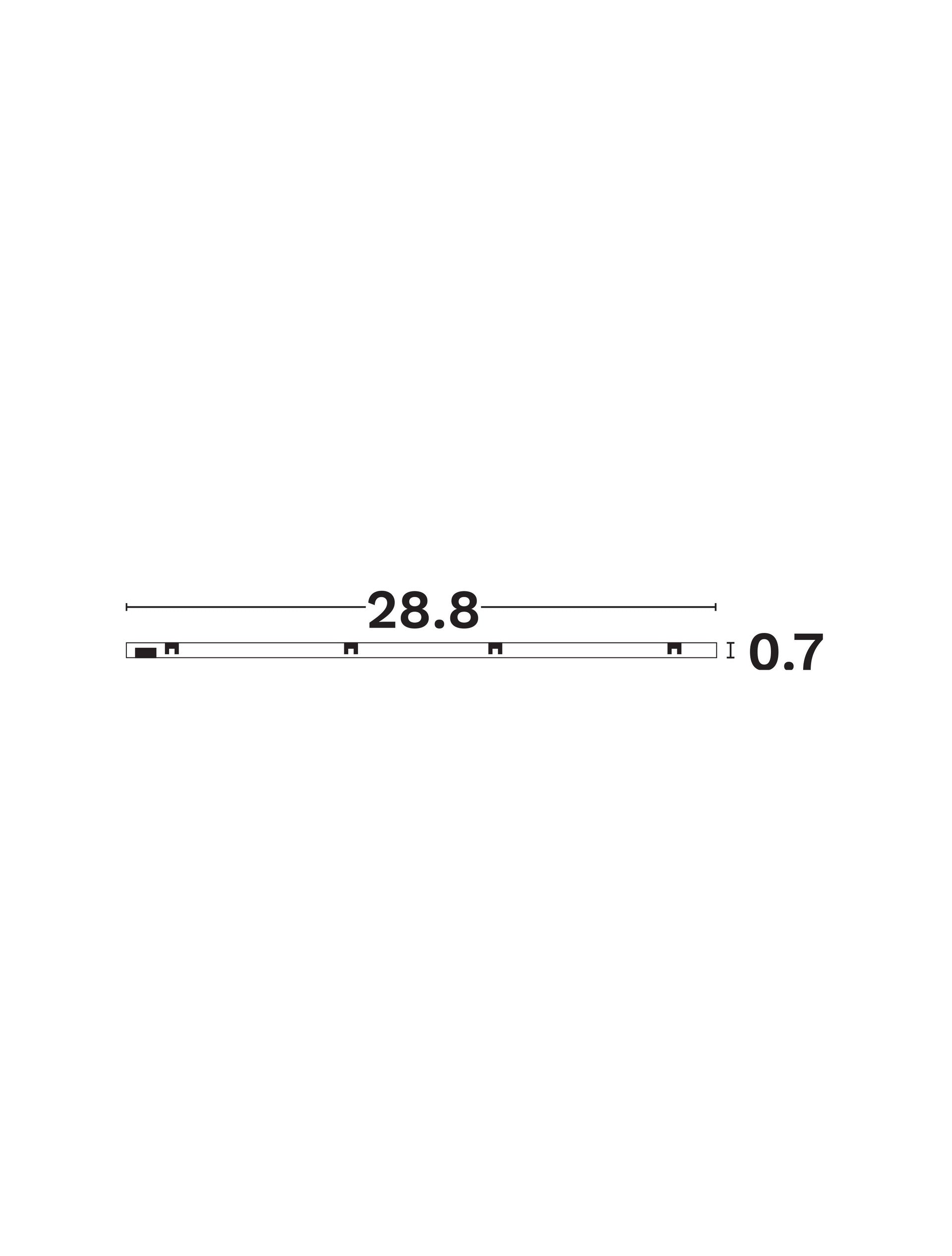Техническо осветление MINIMAL Бял линеен бар 6W 3000K