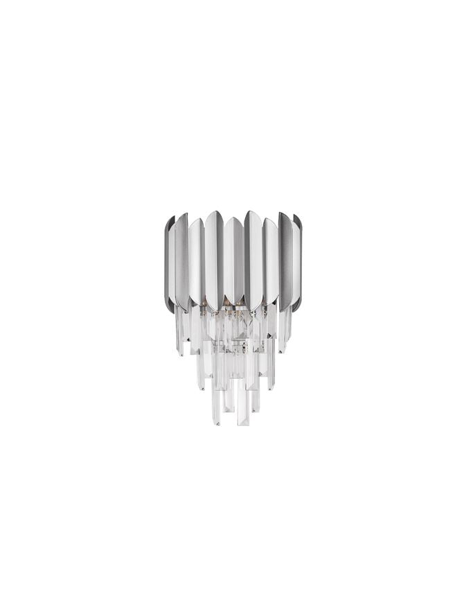 Висящо осветително тяло (пендел) MAGNOLIA LED E14 2x5W Кристал Хромиран алуминий