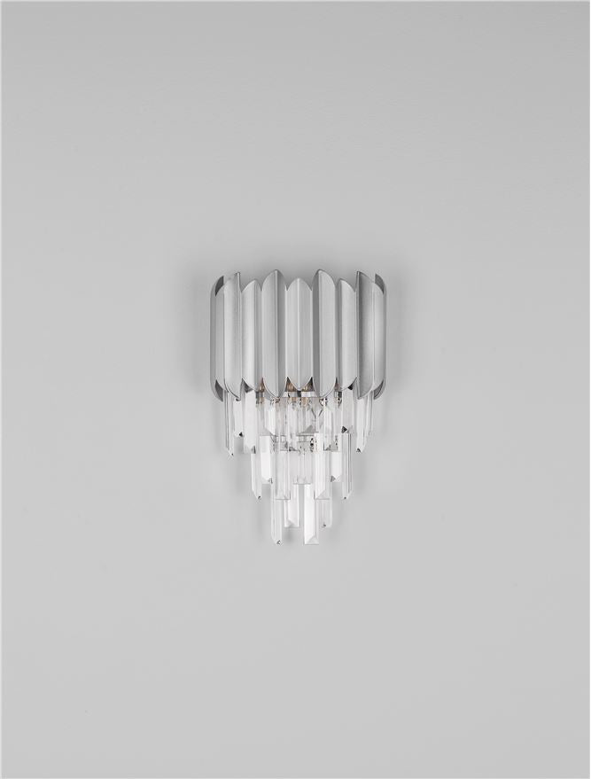 Висящо осветително тяло (пендел) MAGNOLIA LED E14 2x5W Кристал Хромиран алуминий