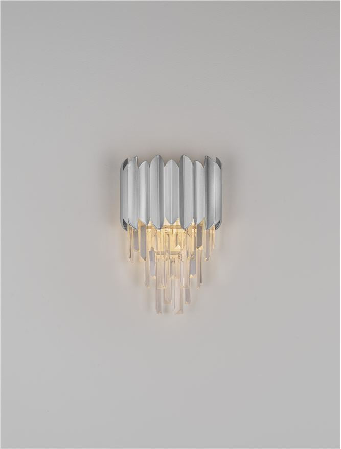 Висящо осветително тяло (пендел) MAGNOLIA LED E14 2x5W Кристал Хромиран алуминий