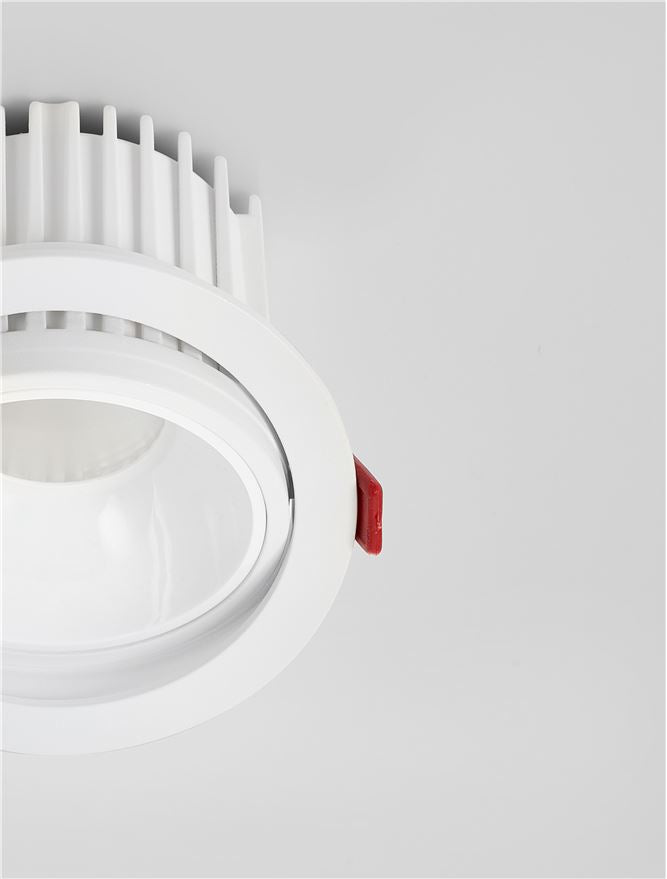 Техническо осветление VULCAN 30W LED Матов бял алуминий 2700K D13 H8.7см