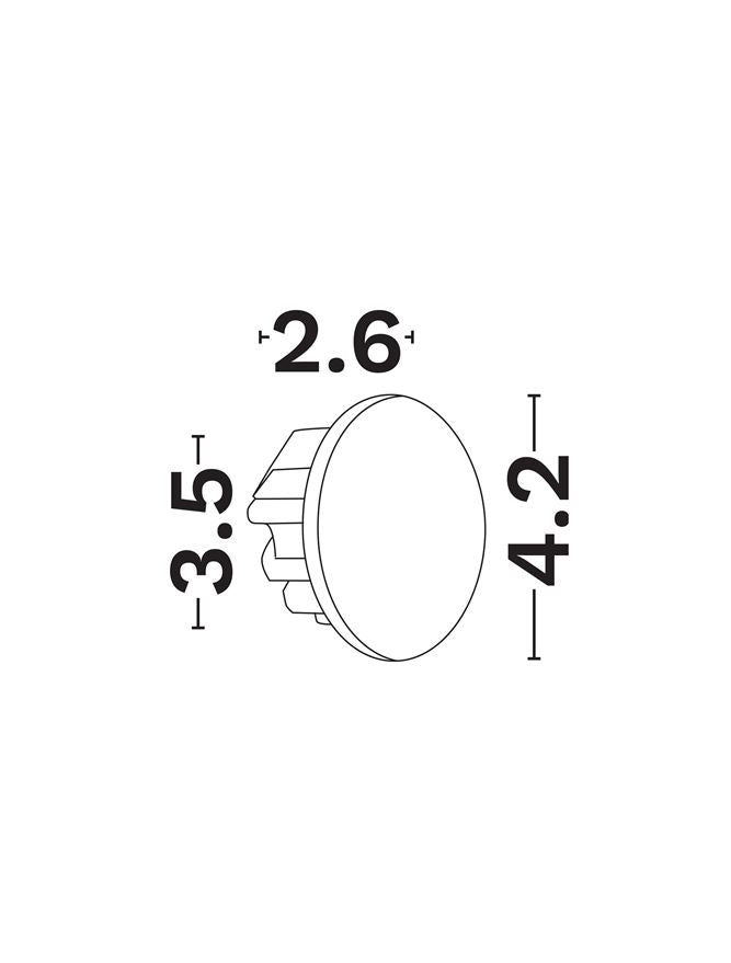Техническо осветление ATRIUM LED 3W 2700K Леят алуминий Бял