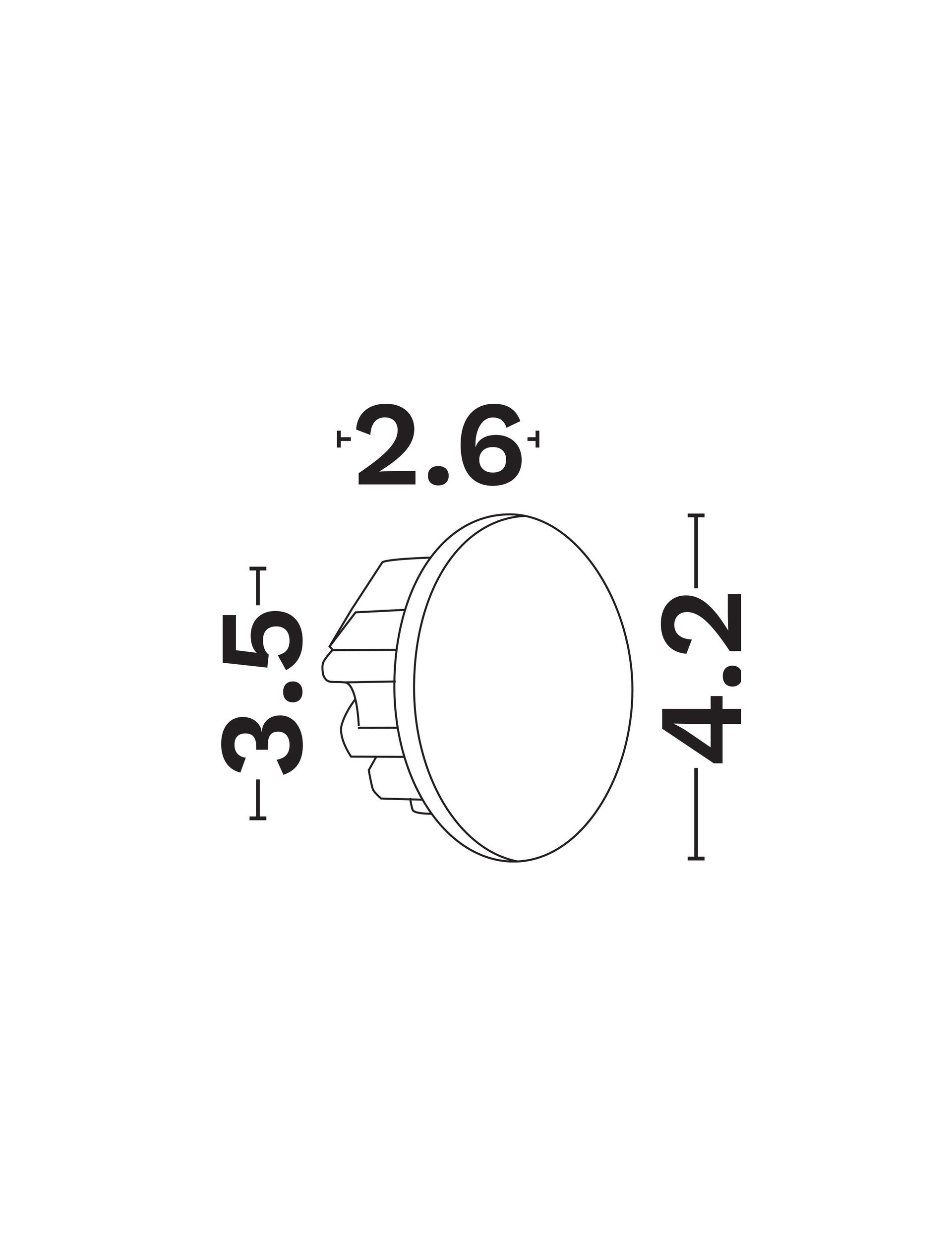 Техническо осветително тяло ATRIUM LED 3W 2700K лят алуминий, черен