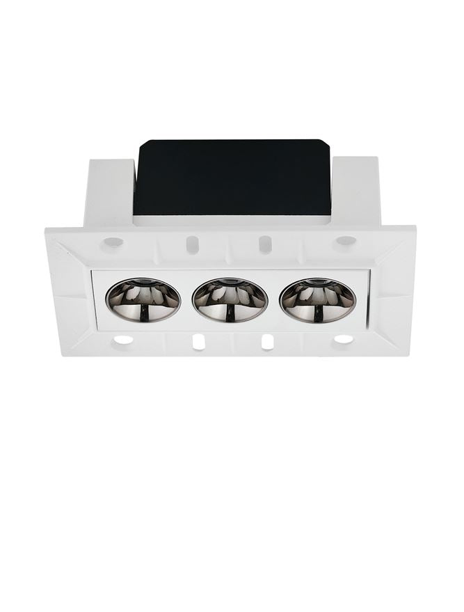 LED спот GONO 8W Бял корпус Черен рефлектор Алуминий