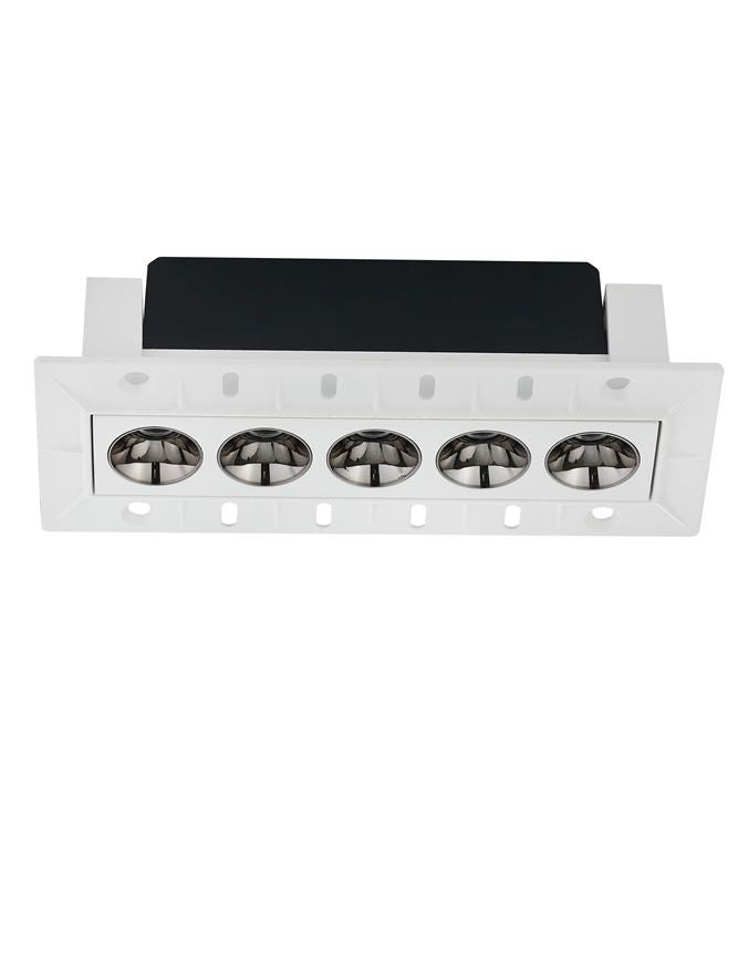LED спот GONO 10W Бял корпус Черен рефлектор Алуминий