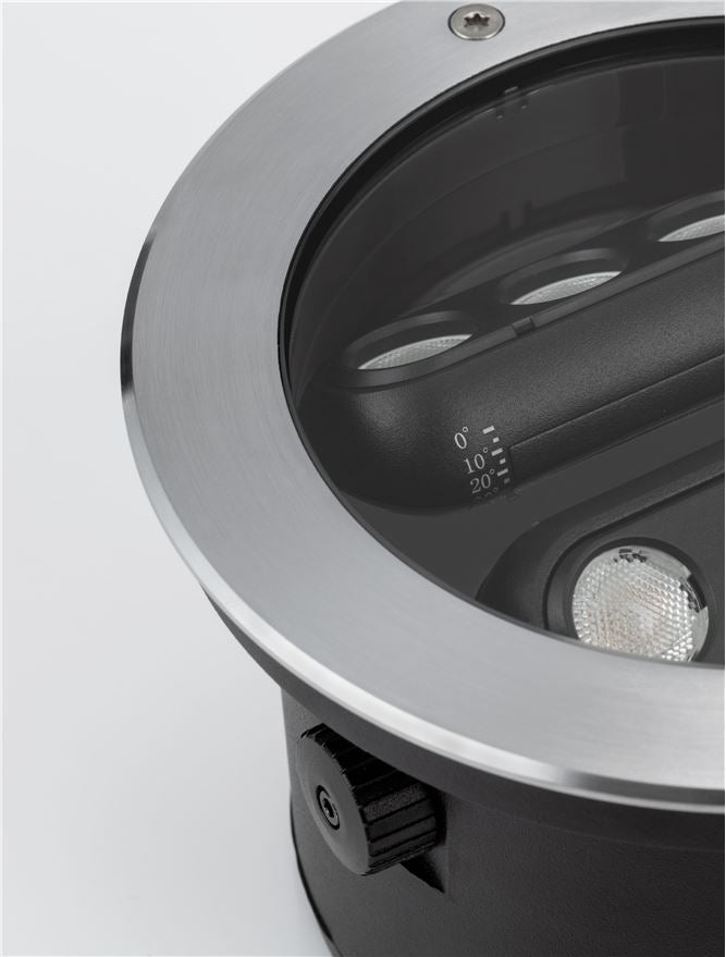 LED спот DUSTY 12W 220-240V IP67 Сребрист ⌀17 H10.1см 3000K