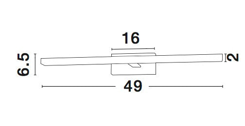 Висящо осветително тяло (пендел) MODENA 12W LED Хром алуминий и акрил IP44