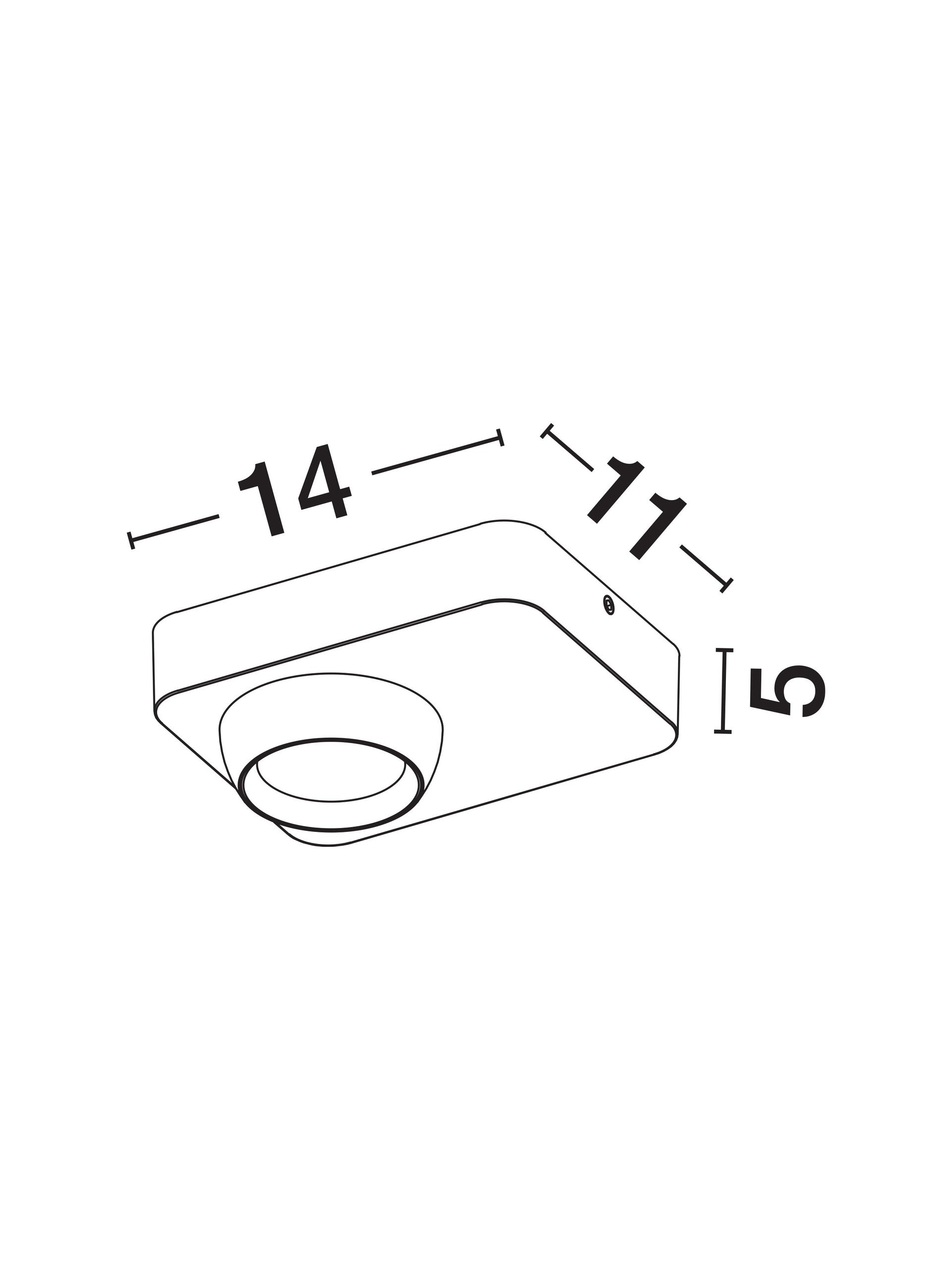Висящо осветително тяло (пендел) KEDROS LED 9W Тъмен антрацит L14 W11 H5см