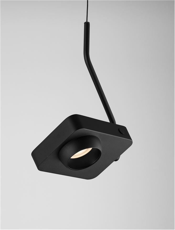 Висящо осветително тяло (пендел) KEDROS LED 9W Триак димируем Тъмен антрацит L14 W11 H270см