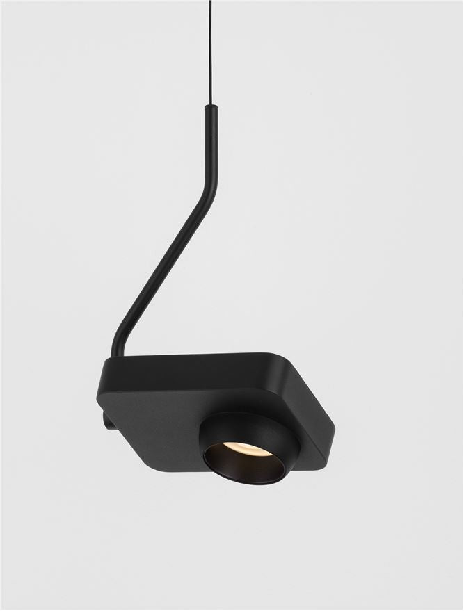 Висящо осветително тяло (пендел) KEDROS LED 9W Триак димируем Тъмен антрацит L14 W11 H270см