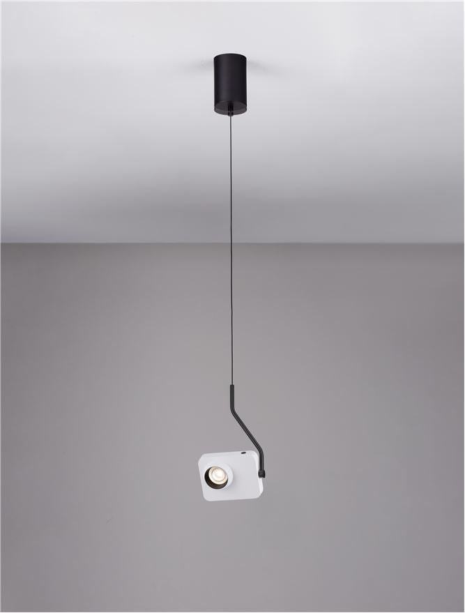 Висящо осветително тяло (пендел) KEDROS LED 9W Триак димируем Матово бял L14 W11 H270см