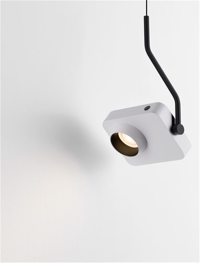Висящо осветително тяло (пендел) KEDROS LED 9W Триак димируем Матово бял L14 W11 H270см
