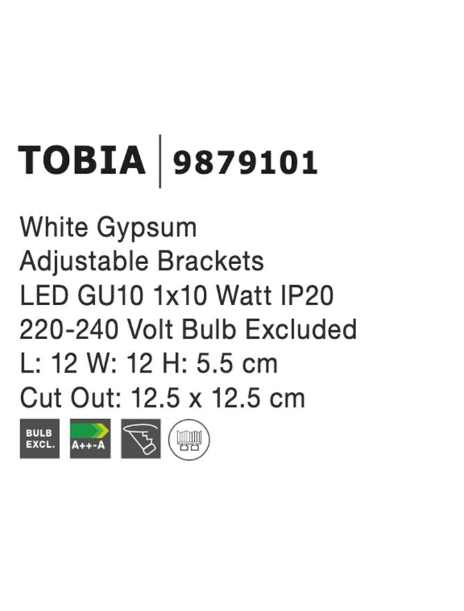 Техническо осветление INSET 35W Бял гипс GU10