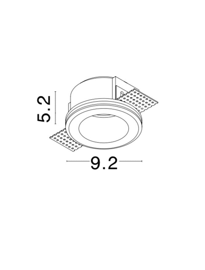 Техническо осветление COSIMO 35W Бял гипс GU10
