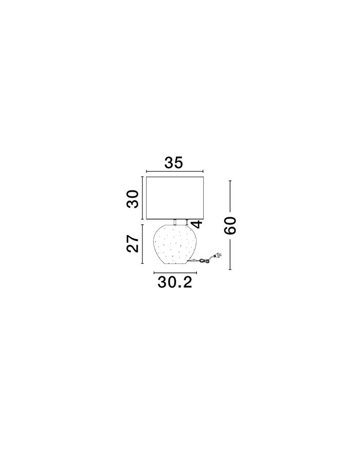 Висящо осветително тяло (пендел) MIZU 12W E27 Бял Пясъчно бежов гипс